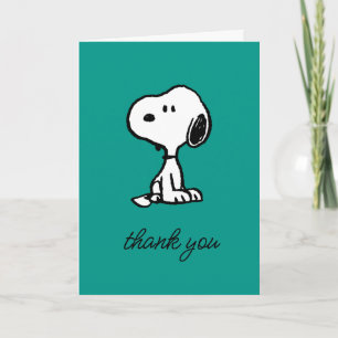 Carte De Remerciements cacahuètes   Snoopy Équilibrer Son Chien Disque