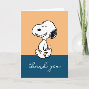 Carte De Remerciements cacahuètes   Snoopy Smile