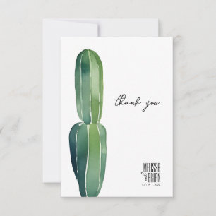Carte De Remerciements Cactus Dream ・ Modern Desert Chic ・ Botanical Boho