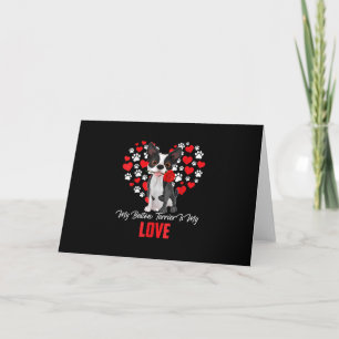Carte De Remerciements Cadeau Amoureux des chiens Pour Les Femmes Mon Bos