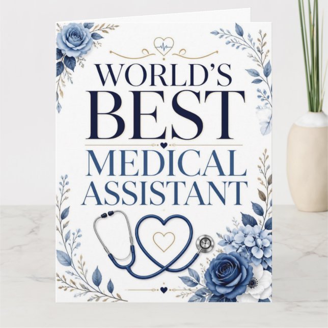 Carte De Remerciements Cadeau d'appréciation de la meilleure assistante m (Devant)