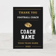 Cadeau d'appréciation pour l'entraîneur de footbal
