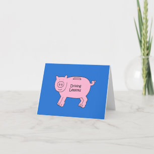Carte De Remerciements Cadeau d'argent joint pour des leçons de conduite