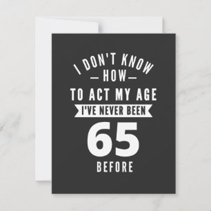 Carte De Remerciements Cadeau de 65 ans 65e anniversaire Idées cadeaux
