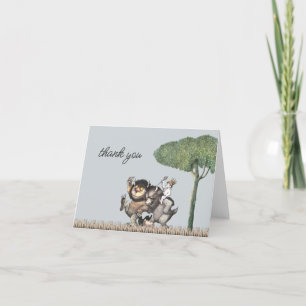 Carte De Remerciements Cadeau de Baby Shower Where the Wild Things Are Re