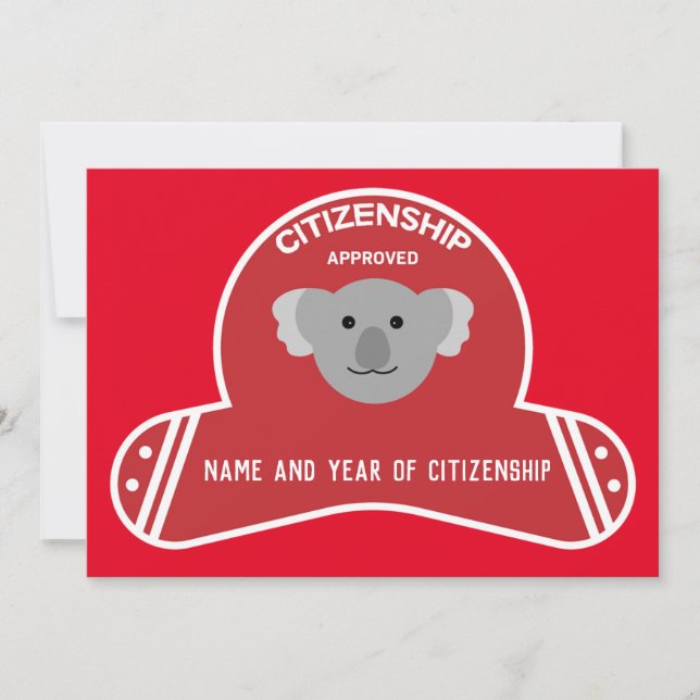 Carte De Remerciements Cadeau de félicitations du Parti de la citoyenneté (Devant)