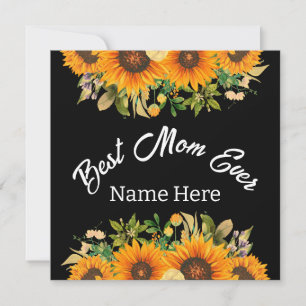 CARTE DE REMERCIEMENTS CADEAU DE FETE DES MERES POUR LA MEILLEURE MAMAN