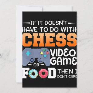 Carte De Remerciements Cadeau d'échecs Jeu Vidéo D'Échecs Ou Conception