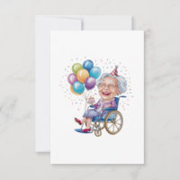 Cadeau drôle d'anniversaire pour grand-mère âgée p