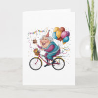 Cadeau drôle de vélo de grand-mère pour anniversai