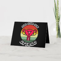 Cadeau drôle féministe de l'utérus vintage Mind Yo