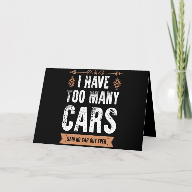 Carte De Remerciements Cadeau drôle pour homme amateur de voitures J'ai t (Devant)