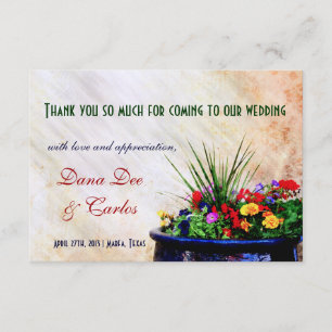 Carte de remerciements cadeau Mariage d'inspiratio