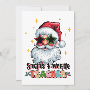Carte De Remerciements Cadeau pour Enseignant Enseignant Favori du Père