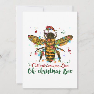 Carte De Remerciements Cadeaux d'abeille de Joyeux Noël