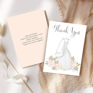 Carte De Remerciements Cadeaux de Mariage Remerciements Robe de Mariée