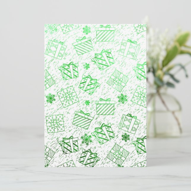 Carte De Remerciements Cadeaux de Noël 7 (Debout devant)