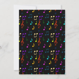 Carte De Remerciements Cadeaux de notes de musique pour musiciens Amoureu