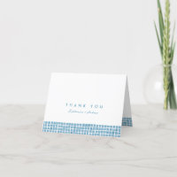 Cadre de tuile bleu grec simple mariage élégant