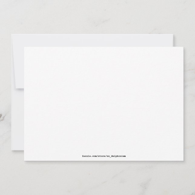 Carte De Remerciements Café (Dos)