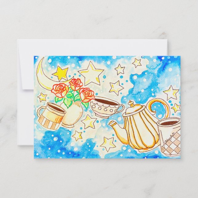 Carte De Remerciements Café (Devant)