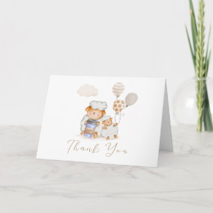 Carte De Remerciements Café Bébé Maman Mouton Ballon Café Baby shower