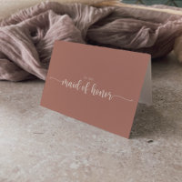 Calligraphie minimaliste Fête de mariage en terre