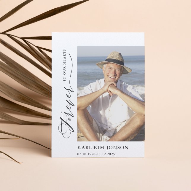 Carte De Remerciements Calligraphie moderne Script Sympathy Funérailles (Créateur téléchargé)