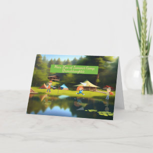 Carte De Remerciements Camp d'été Grandgirl de Grandparents Card