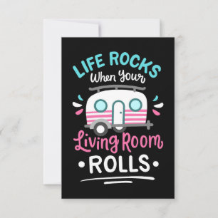 Carte De Remerciements Camper Life Rocks When Your Living Room Rolls