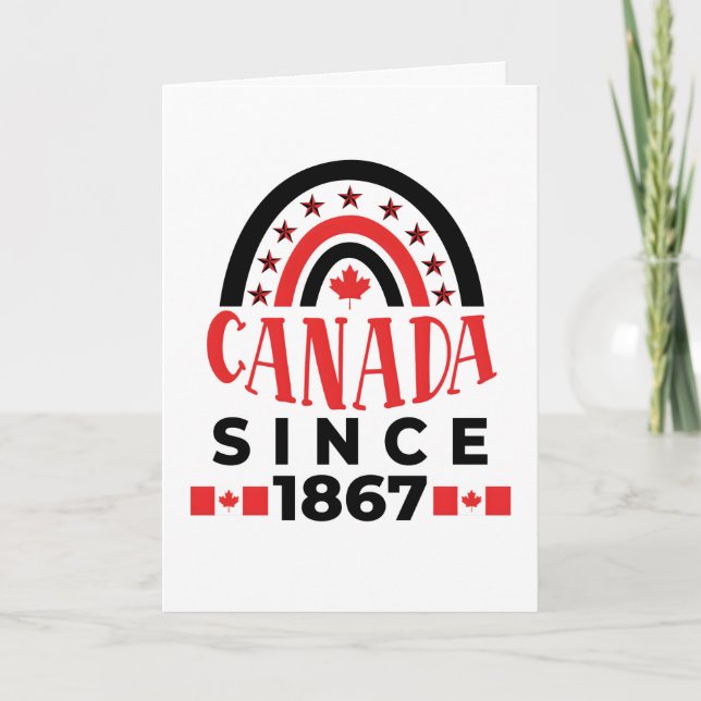 Carte De Remerciements Canada depuis 1867 (Devant)