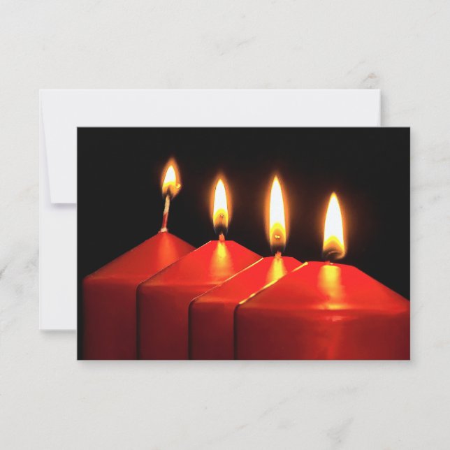 Carte De Remerciements Candre de Noël (Devant)