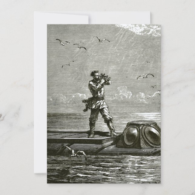 Carte De Remerciements Capitaine Nemo de 2000 Leagues Under the Sea (Devant)