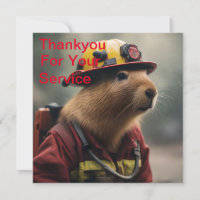 "Capybara à la Secourt : Pompier Extraordinair