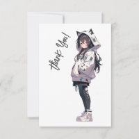 Caractère fille Anime Neko Kawaii