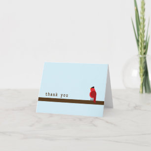 Carte de remerciements - Cardinal