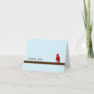 Carte de remerciements - Cardinal