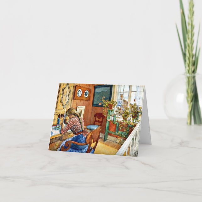 Carte De Remerciements Carl Larsson - Correspondance (Devant)
