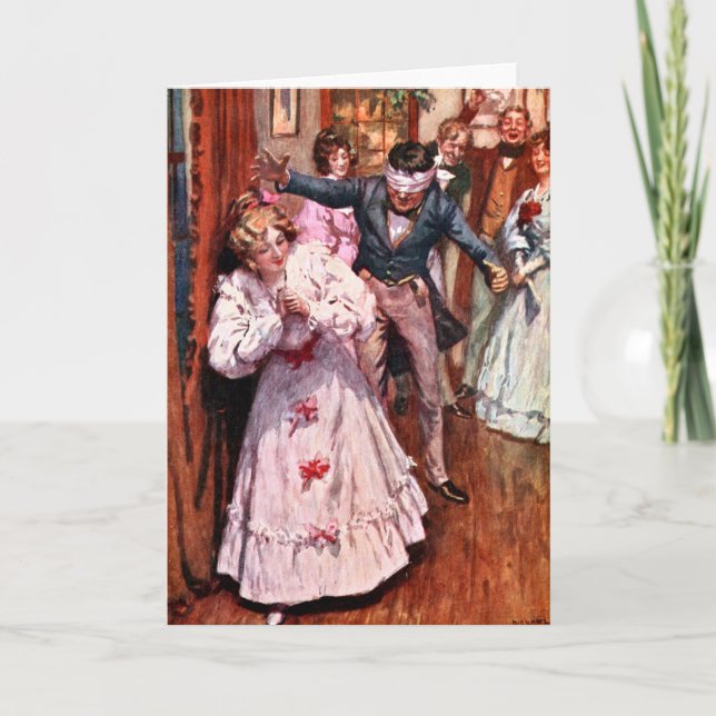 Carte De Remerciements Carol de Noël : Cacher & Chercher (Devant)