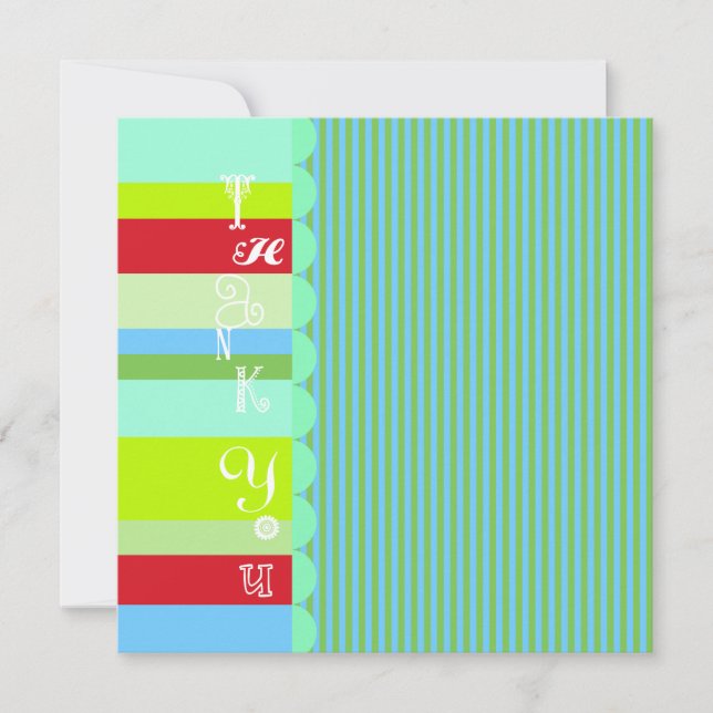 Carte de remerciements carré (Devant)