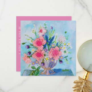 carte de remerciements Carré "Bridgerton"