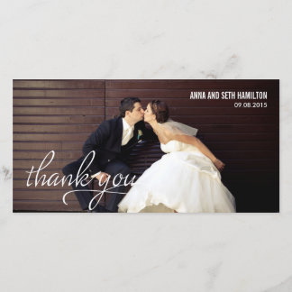 Carte De Remerciements Carte Remerciements manuscrite - Blanc