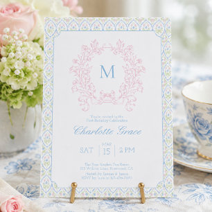 Carte De Remerciements Carton d'invitation d'anniversaire à crête grandmi