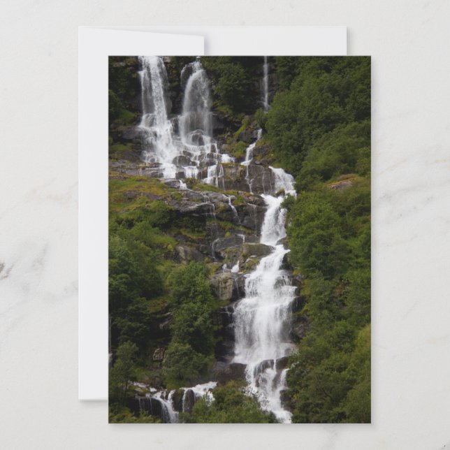 Carte De Remerciements Cascade de Volefossen (Devant)