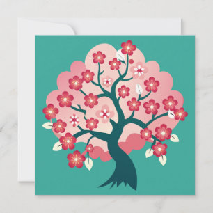 Carte De Remerciements Cascade Sakura