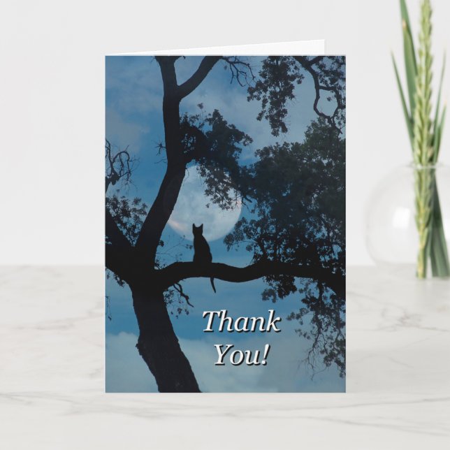Carte De Remerciements Cat Thank You Card for Vet, Veterinarian Service (Devant)