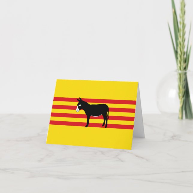 Carte De Remerciements Catalan Senyera (Devant)