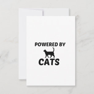 CARTE DE REMERCIEMENTS CATS POWERES