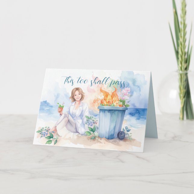 Carte De Remerciements Cela aussi sera adopté. Incendie de dumping (Devant)