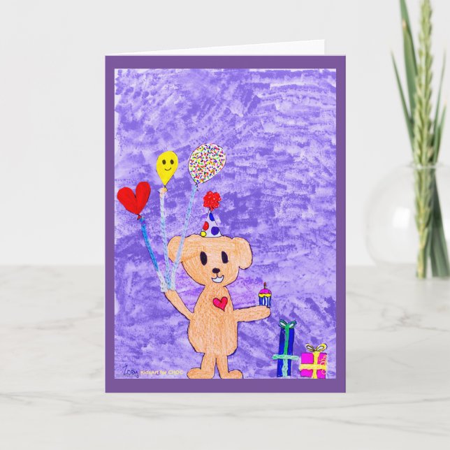 Carte De Remerciements Célébration - Art pour enfants pour CHOC (Devant)